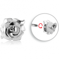 SURGICAL STEEL MICRO THREADED FLOWER ATTACHMENT PIERCING