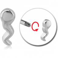SURGICAL STEEL MICRO THREADED ATTACHMENT - SPERM PIERCING