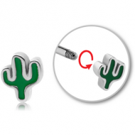SURGICAL STEEL MICRO THREADED ATTACHMENT-CACTUS PIERCING