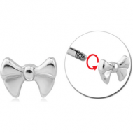 SURGICAL STEEL MICRO THREADED ATTACHMENT - BOW PIERCING