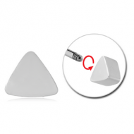 SURGICAL STEEL MICRO ATTACHMENT FOR 1.2MM THREADED PINS - TRIANGLE PIERCING