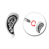 SURGICAL STEEL MICRO ATTACHMENT FOR 1.2MM THREADED PINS PIERCING