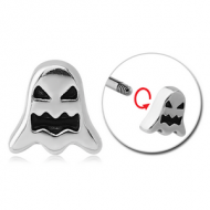 SURGICAL STEEL MICRO ATTACHMENT FOR 1.2MM THREADED PINS- GHOST PIERCING