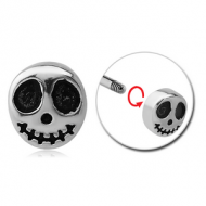 SURGICAL STEEL MICRO ATTACHMENT FOR 1.2MM THREADED PINS - GHOST PIERCING