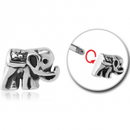 SURGICAL STEEL MICRO ATTACHMENT FOR 1.2MM THREADED PINS - ELEPHANT PIERCING