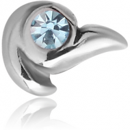 SURGICAL STEEL MICRO THREADED JEWELLED ATTACHMENT PIERCING