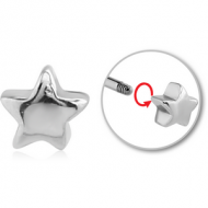 SURGICAL STEEL MICRO THREADED STAR ATTACHMENT PIERCING