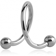 SURGICAL STEEL MICRO BODY SPIRAL PIERCING
