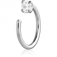 SURGICAL STEEL OPEN CLAW EARRING