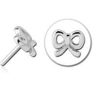SURGICAL STEEL THREADLESS ATTACHMENT - BOW TIE PIERCING