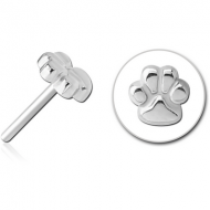 SURGICAL STEEL THREADLESS ATTACHMENT - PAW PIERCING