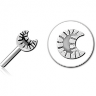 SURGICAL STEEL THREADLESS ATTACHMENT - CRESCENT PIERCING