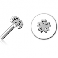 SURGICAL STEEL THREADLESS ATTACHMENT - CLOVER PIERCING