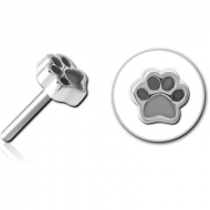 SURGICAL STEEL THREADLESS ATTACHMENT - ANIMAL PAW INDENT PIERCING