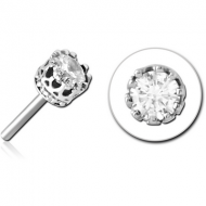 SURGICAL STEEL JEWELLED THREADLESS ATTACHMENT - CROWN PIERCING