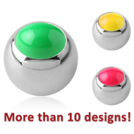 SURGICAL STEEL ENAMEL BALL PIERCING