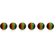 PACK OF 6 ACRYLIC RASTA BALL