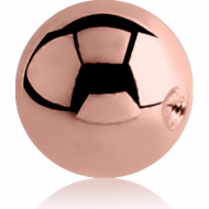 ROSE GOLD PVD COATED SURGICAL STEEL BALL FOR BALL CLOSURE RING