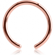 ROSE GOLD PVD COATED SURGICAL STEEL BALL CLOSURE RING PIN
