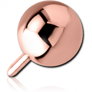 ROSE GOLD PVD COATED SURGICAL STEEL PUSH FIT BALL FOR BIOFLEX INTERNAL LABRET