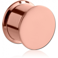 ROSE GOLD PVD COATED STAINLESS STEEL BOX PLUG PIERCING