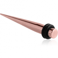 ROSE GOLD PVD COATED SURGICAL STEEL EXPANDER PIERCING