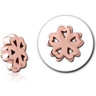 ROSE GOLD PVD COATED SURGICAL STEEL MICRO ATTACHMENT FOR 1.2MM INTERNALLY THREADED PINS PIERCING