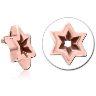 ROSE GOLD PVD COATED SURGICAL STEEL MICRO ATTACHMENT FOR 1.2MM INTERNALLY THREADED PINS PIERCING