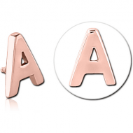 ROSE GOLD PVD COATED SURGICAL STEEL MICRO ATTACHMENT FOR 1.2MM INTERNALLY THREADED PINS - A PIERCING