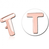 ROSE GOLD PVD COATED SURGICAL STEEL MICRO ATTACHMENT FOR 1.2MM INTERNALLY THREADED PINS - T PIERCING