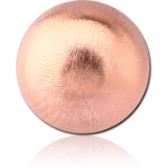 ROSE GOLD PVD COATED SURGICAL STEEL SAND BLAST MICRO BALL PIERCING