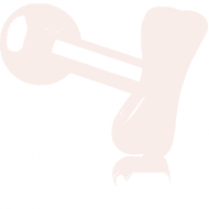 ROSE GOLD PVD COATED SURGICAL STEEL TRAGUS MICRO BARBELL - BONE