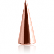 ROSE GOLD PVD COATED SURGICAL STEEL MICRO LONG CONE