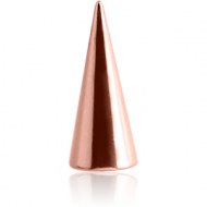 ROSE GOLD PVD COATED SURGICAL STEEL MICRO LONG CONE PIERCING