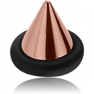 ROSE GOLD PVD COATED SURGICAL STEEL UFO MICRO CONE PIERCING