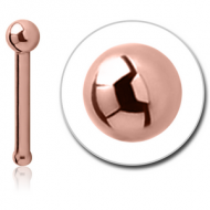 ROSE GOLD PVD COATED SURGICAL STEEL BALL NOSE BONE PIERCING