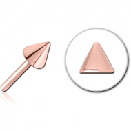 ROSE GOLD PVD COATED SURGICAL STEEL THREADLESS ATTACHMENT - CONE PIERCING