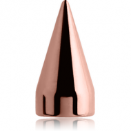 ROSE GOLD PVD COATED SURGICAL STEEL SPIKE PIERCING