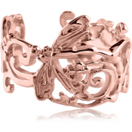 ROSE GOLD PVD COATED SURGICAL STEEL EAR CUFF - NATURE SCENE