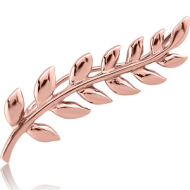 ROSE GOLD PVD COATED SURGICAL STEEL EAR VINE - LEFT