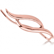 ROSE GOLD PVD COATED SURGICAL STEEL EAR VINE - RIGHT