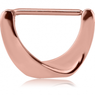 ROSE GOLD PVD COATED SURGICAL STEEL NIPPLE CLICKER