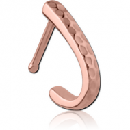 ROSE GOLD PVD COATED SURGICAL STEEL WRAP AROUND NOSE BONE