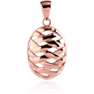 ROSE GOLD PVD COATED SURGICAL STEEL PENDANT