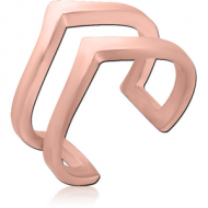 ROSE GOLD PVD COATED SURGICAL STEEL RING