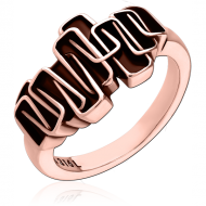 ROSE GOLD PVD COATED SURGICAL STEEL RING