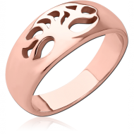 ROSE GOLD PVD COATED SURGICAL STEEL RING