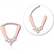 ROSE GOLD PVD COATED SURGICAL STEEL JEWELLED MULTI PURPOSE CLICKER
