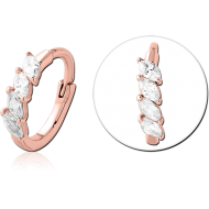 ROSE GOLD PVD COATED SURGICAL STEEL JEWELLED MULTI PURPOSE CLICKER