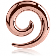 ROSE GOLD PVD COATED SURGICAL STEEL EAR SPIRAL PIERCING